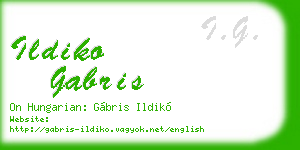 ildiko gabris business card